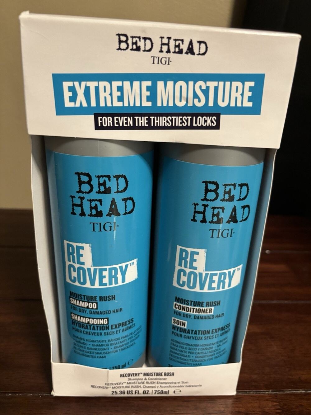 TIGI Bed Head Recovery Moisture Rush Moisturizing Shampoo & Conditioner 25.36 oz